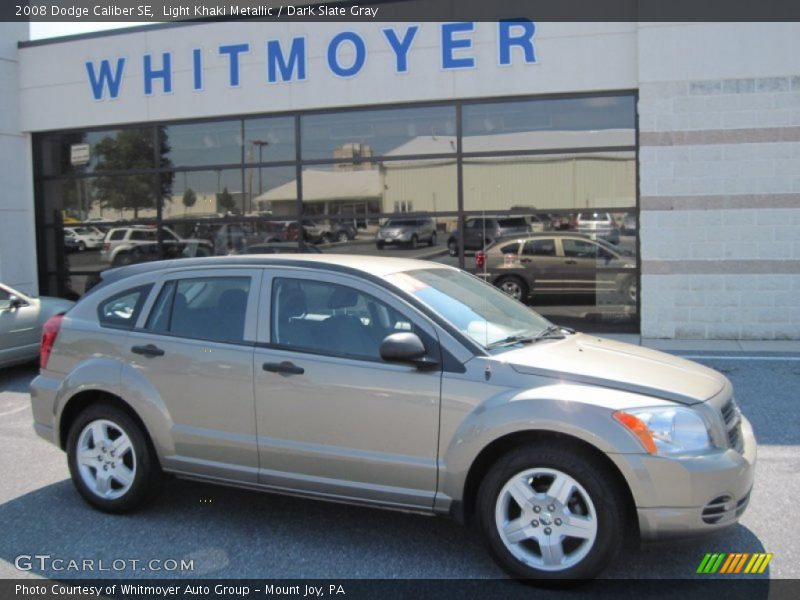 Light Khaki Metallic / Dark Slate Gray 2008 Dodge Caliber SE