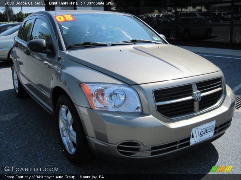 Light Khaki Metallic / Dark Slate Gray 2008 Dodge Caliber SE