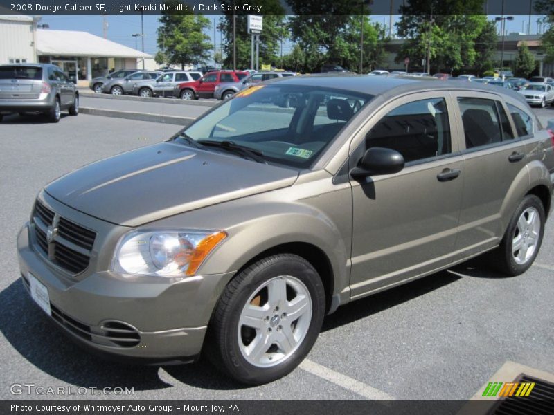 Light Khaki Metallic / Dark Slate Gray 2008 Dodge Caliber SE