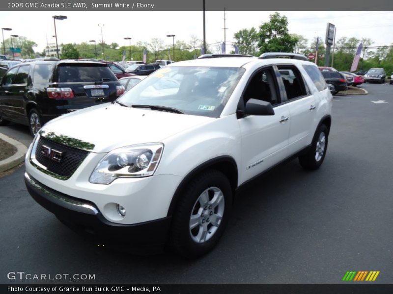 Summit White / Ebony 2008 GMC Acadia SLE AWD