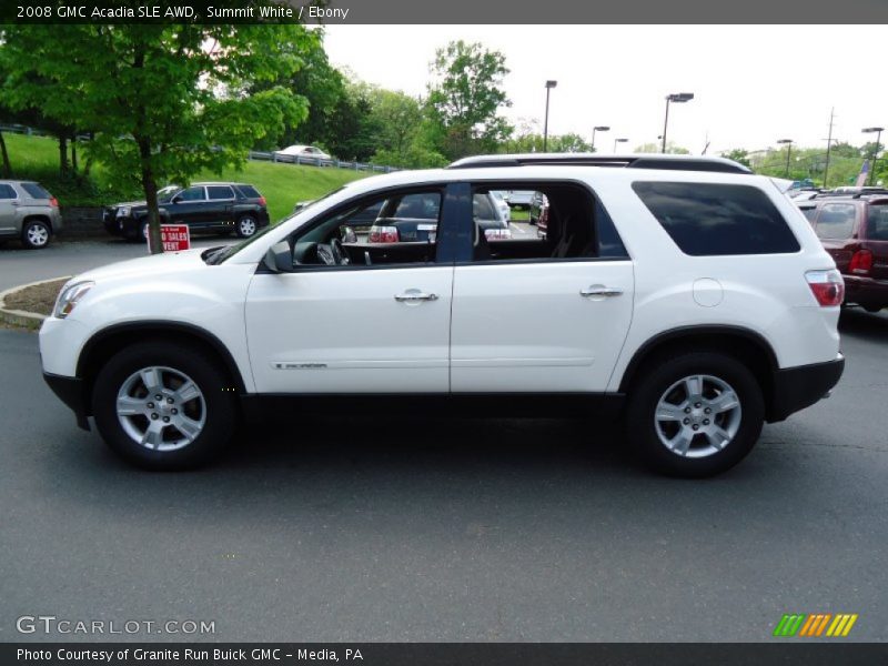 Summit White / Ebony 2008 GMC Acadia SLE AWD