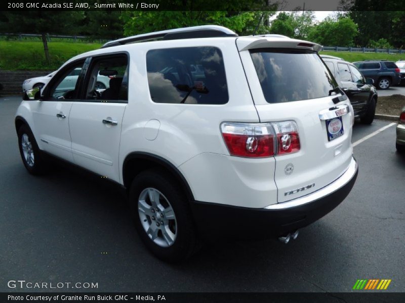 Summit White / Ebony 2008 GMC Acadia SLE AWD