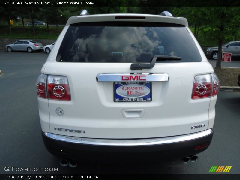 Summit White / Ebony 2008 GMC Acadia SLE AWD