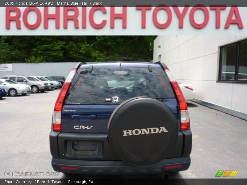 Eternal Blue Pearl / Black 2005 Honda CR-V LX 4WD