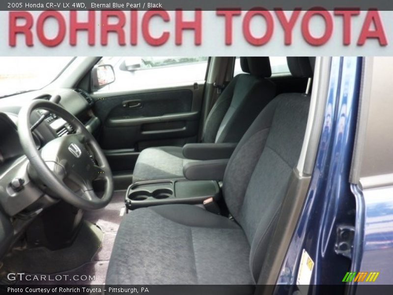 Eternal Blue Pearl / Black 2005 Honda CR-V LX 4WD