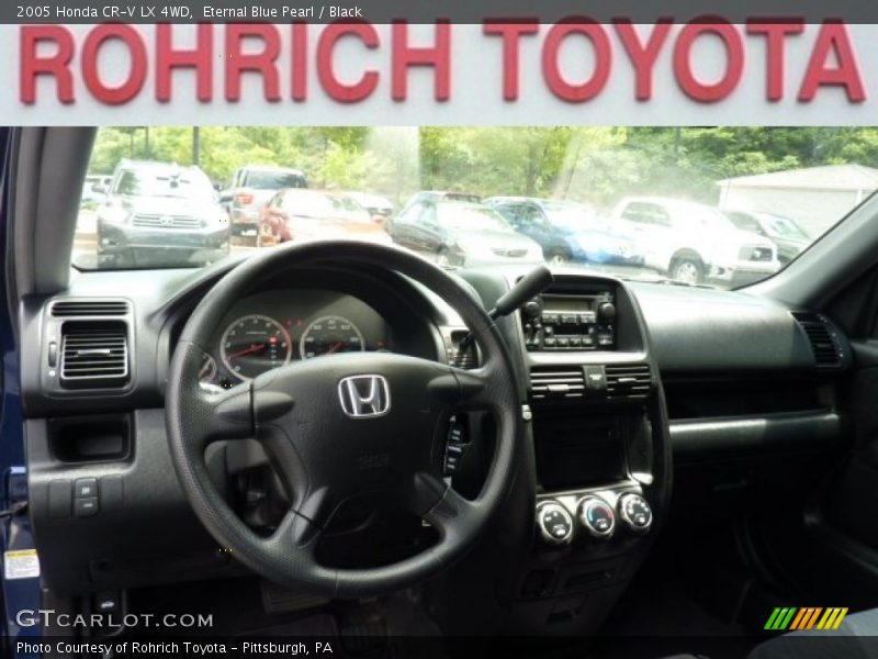 Eternal Blue Pearl / Black 2005 Honda CR-V LX 4WD
