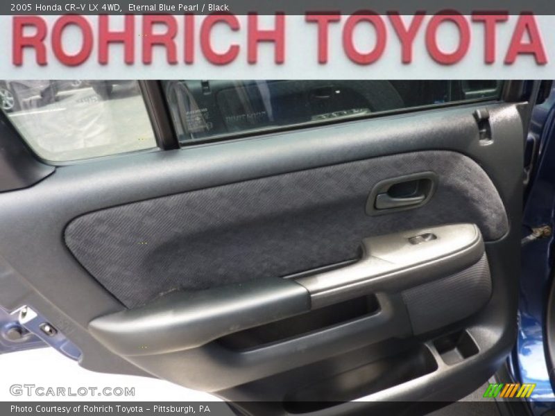Eternal Blue Pearl / Black 2005 Honda CR-V LX 4WD