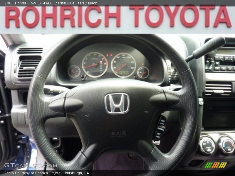 Eternal Blue Pearl / Black 2005 Honda CR-V LX 4WD