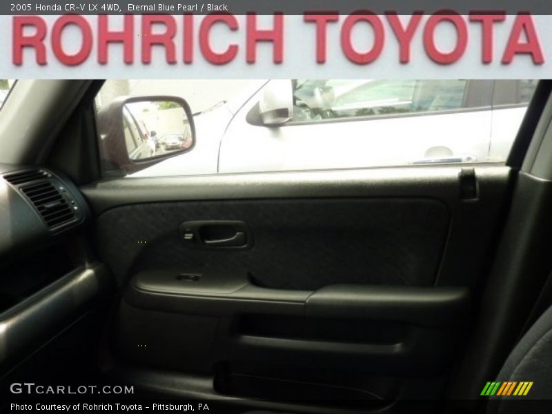 Eternal Blue Pearl / Black 2005 Honda CR-V LX 4WD