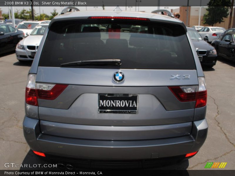 Silver Grey Metallic / Black 2008 BMW X3 3.0si