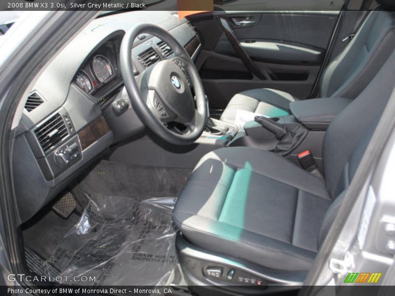 Silver Grey Metallic / Black 2008 BMW X3 3.0si