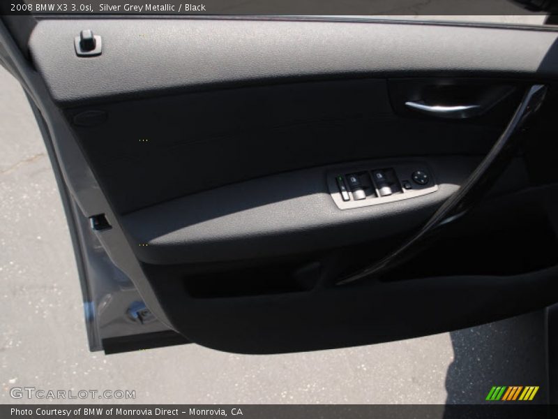 Silver Grey Metallic / Black 2008 BMW X3 3.0si