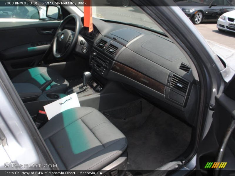 Silver Grey Metallic / Black 2008 BMW X3 3.0si