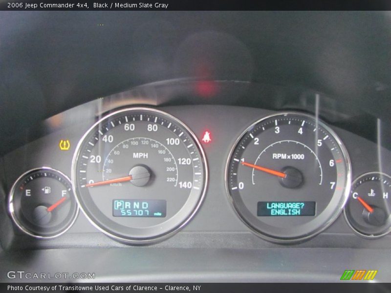 Black / Medium Slate Gray 2006 Jeep Commander 4x4