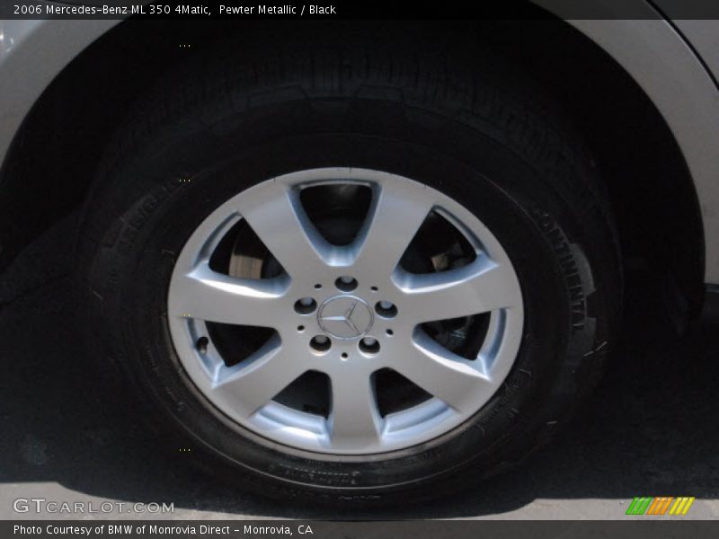 Pewter Metallic / Black 2006 Mercedes-Benz ML 350 4Matic