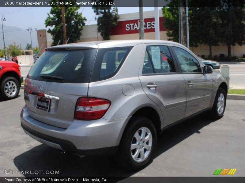 Pewter Metallic / Black 2006 Mercedes-Benz ML 350 4Matic
