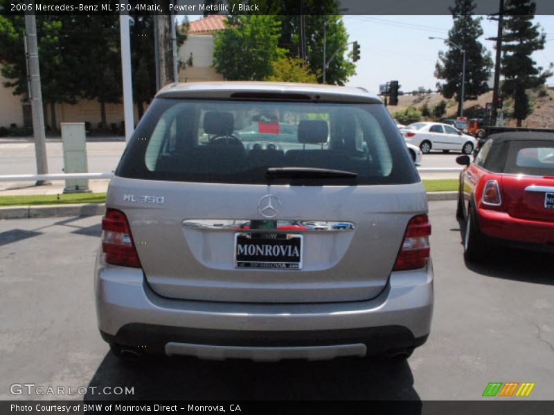Pewter Metallic / Black 2006 Mercedes-Benz ML 350 4Matic