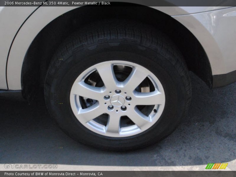 Pewter Metallic / Black 2006 Mercedes-Benz ML 350 4Matic