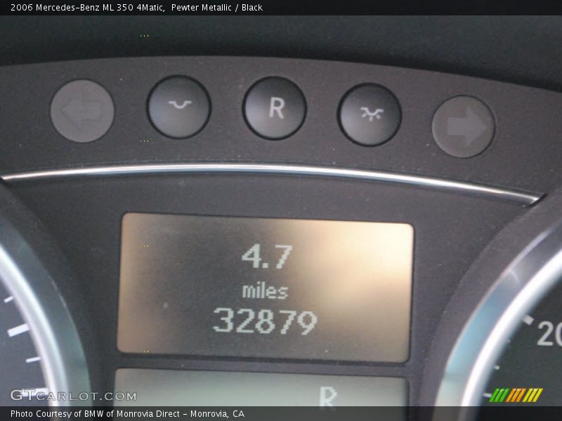 Pewter Metallic / Black 2006 Mercedes-Benz ML 350 4Matic