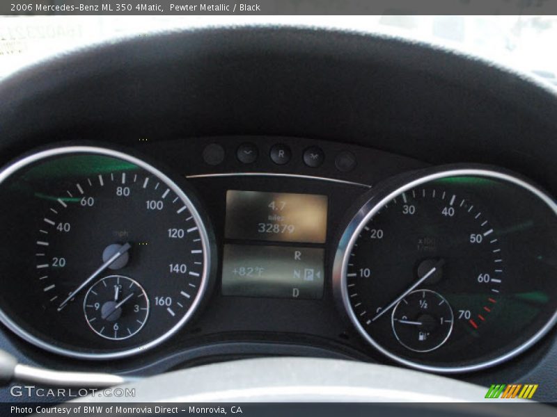 Pewter Metallic / Black 2006 Mercedes-Benz ML 350 4Matic