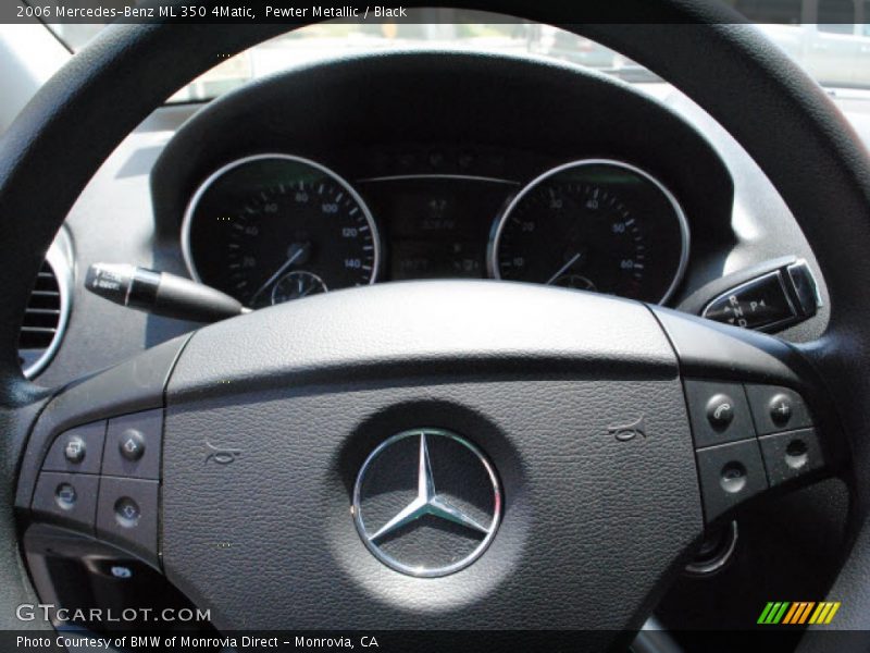 Pewter Metallic / Black 2006 Mercedes-Benz ML 350 4Matic