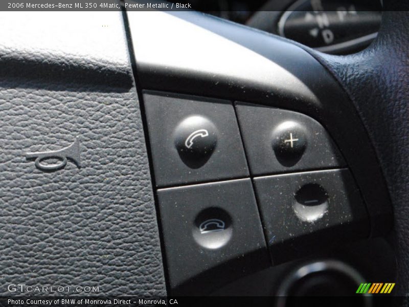 Pewter Metallic / Black 2006 Mercedes-Benz ML 350 4Matic