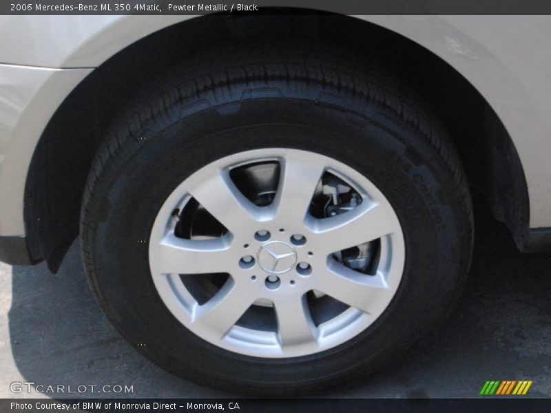 Pewter Metallic / Black 2006 Mercedes-Benz ML 350 4Matic