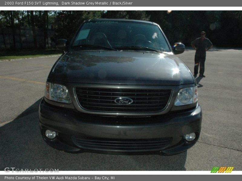 Dark Shadow Grey Metallic / Black/Silver 2003 Ford F150 SVT Lightning