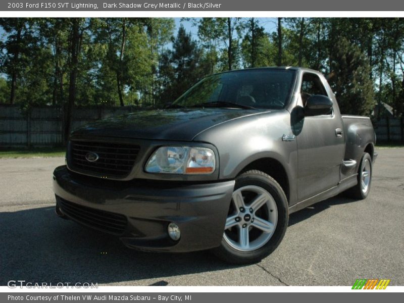 Dark Shadow Grey Metallic / Black/Silver 2003 Ford F150 SVT Lightning