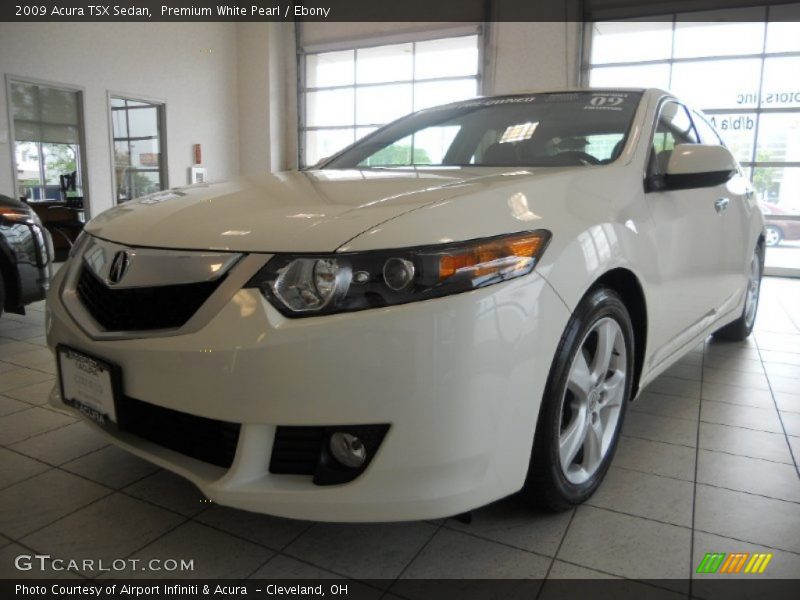 Premium White Pearl / Ebony 2009 Acura TSX Sedan