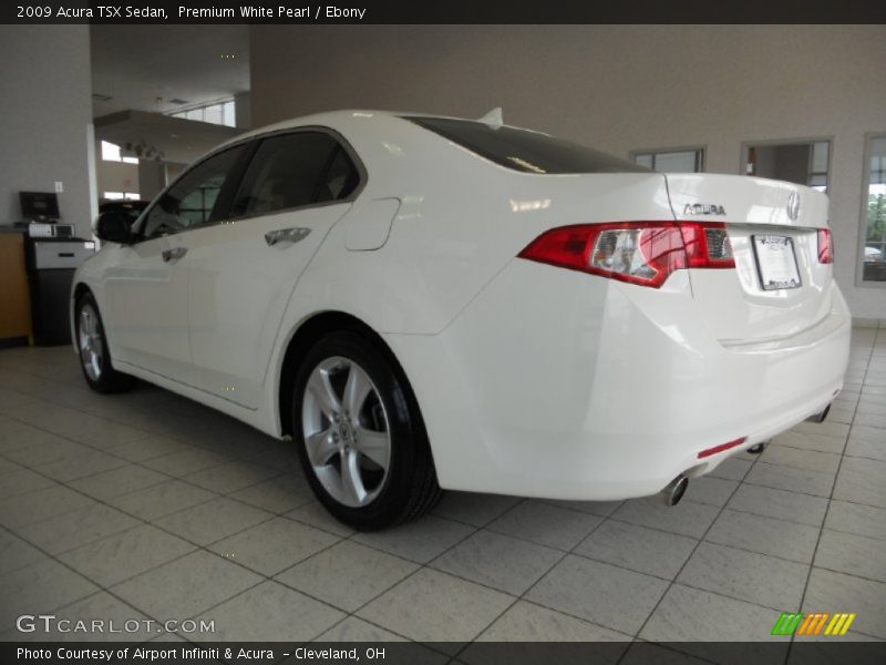Premium White Pearl / Ebony 2009 Acura TSX Sedan