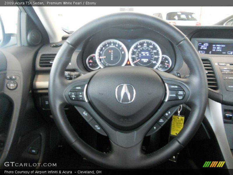 Premium White Pearl / Ebony 2009 Acura TSX Sedan