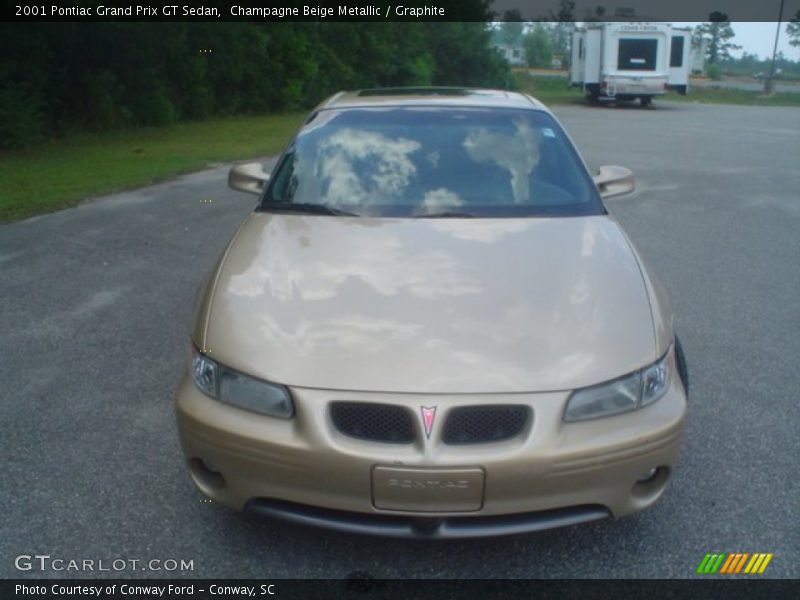Champagne Beige Metallic / Graphite 2001 Pontiac Grand Prix GT Sedan
