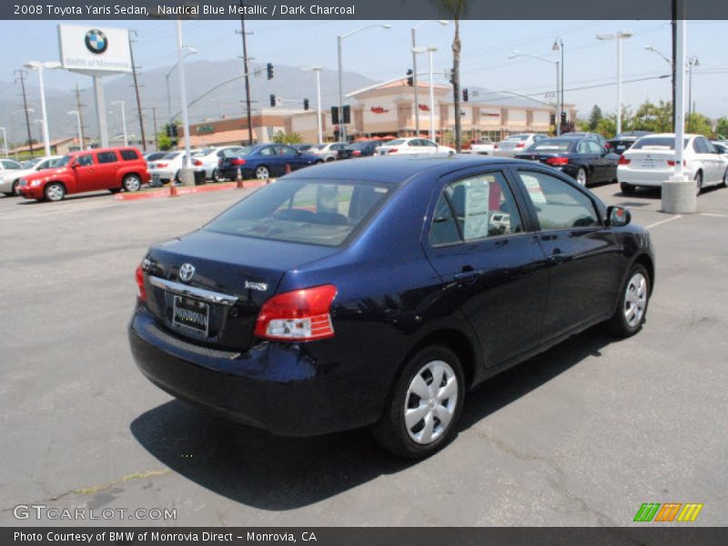 Nautical Blue Metallic / Dark Charcoal 2008 Toyota Yaris Sedan