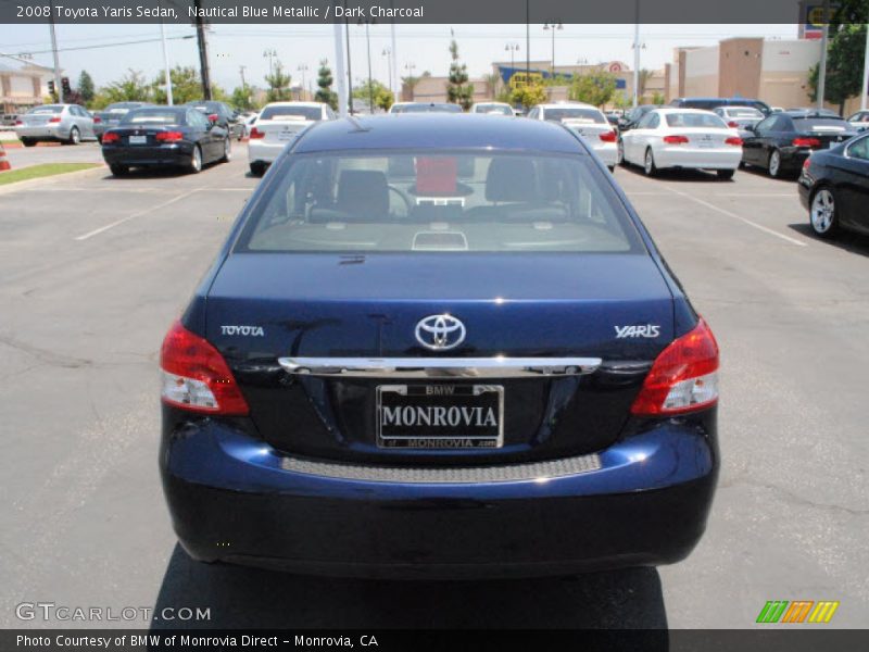 Nautical Blue Metallic / Dark Charcoal 2008 Toyota Yaris Sedan