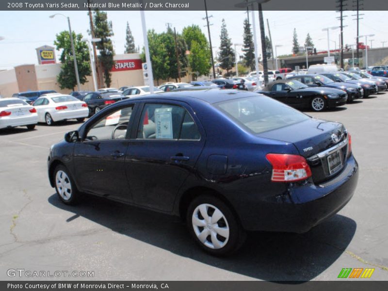 Nautical Blue Metallic / Dark Charcoal 2008 Toyota Yaris Sedan