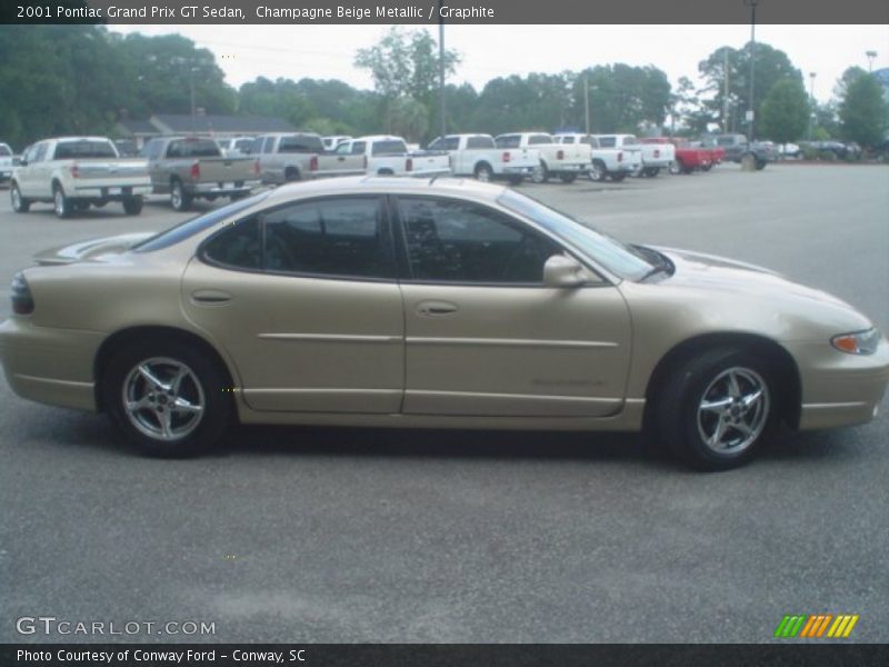 Champagne Beige Metallic / Graphite 2001 Pontiac Grand Prix GT Sedan
