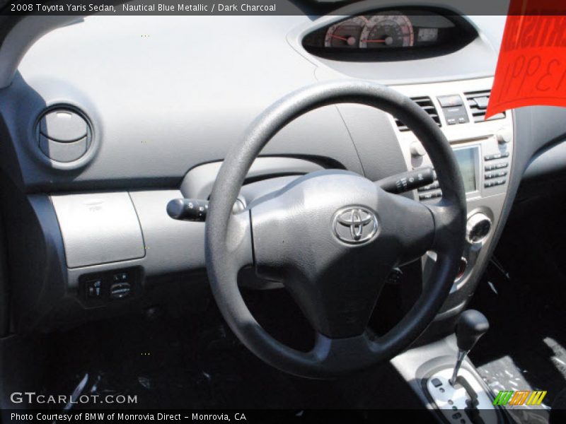 Nautical Blue Metallic / Dark Charcoal 2008 Toyota Yaris Sedan