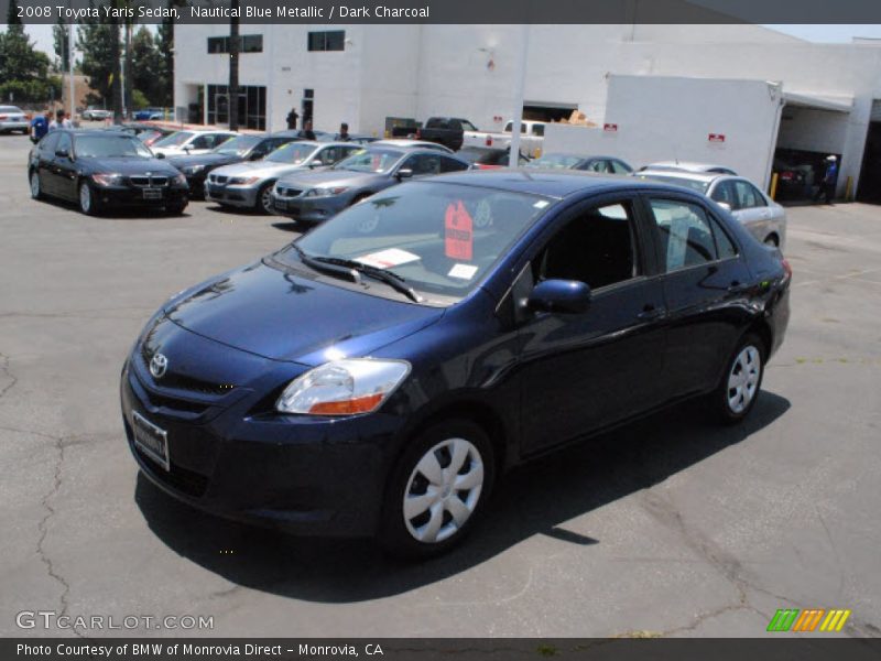 Nautical Blue Metallic / Dark Charcoal 2008 Toyota Yaris Sedan