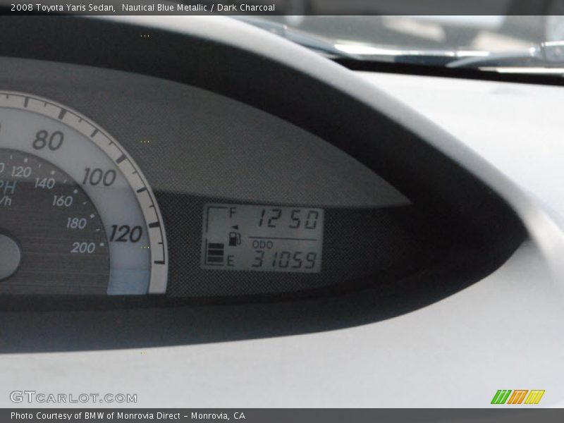 Nautical Blue Metallic / Dark Charcoal 2008 Toyota Yaris Sedan