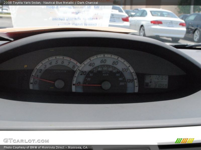 Nautical Blue Metallic / Dark Charcoal 2008 Toyota Yaris Sedan