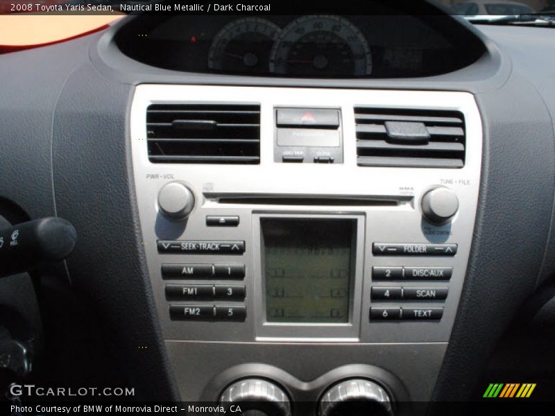Nautical Blue Metallic / Dark Charcoal 2008 Toyota Yaris Sedan