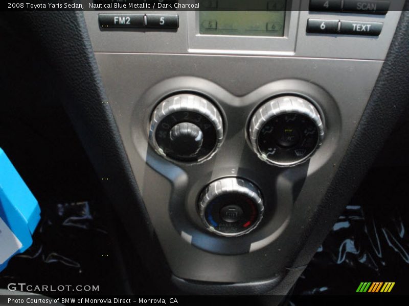 Nautical Blue Metallic / Dark Charcoal 2008 Toyota Yaris Sedan