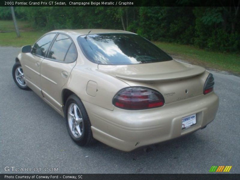 Champagne Beige Metallic / Graphite 2001 Pontiac Grand Prix GT Sedan