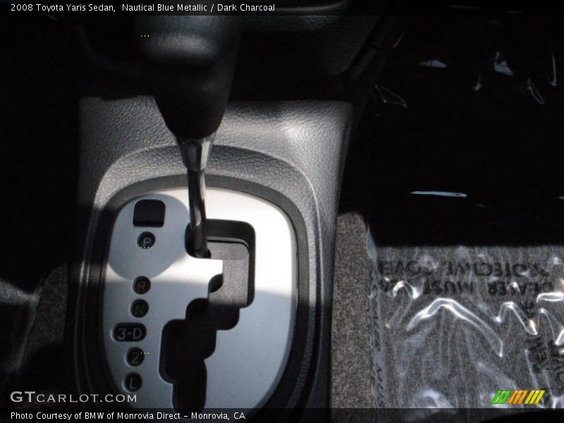 Nautical Blue Metallic / Dark Charcoal 2008 Toyota Yaris Sedan