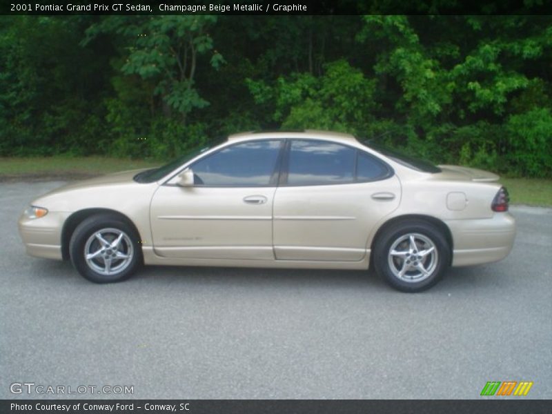 Champagne Beige Metallic / Graphite 2001 Pontiac Grand Prix GT Sedan