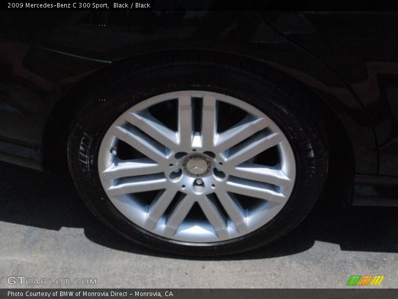 Black / Black 2009 Mercedes-Benz C 300 Sport