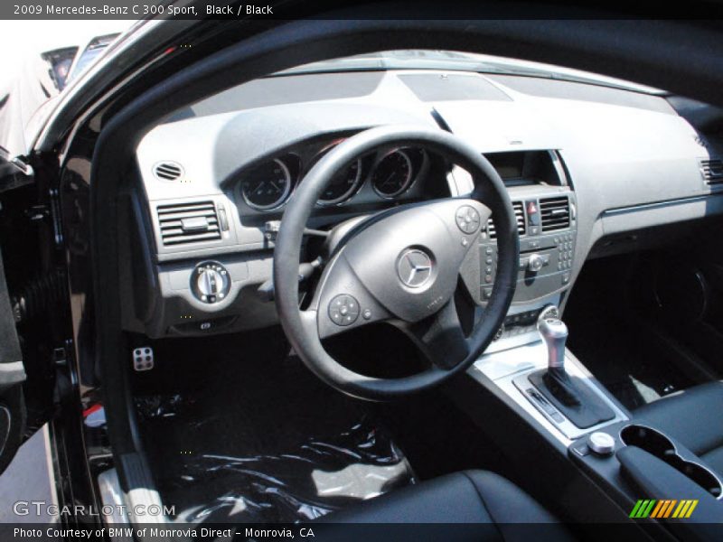 Black / Black 2009 Mercedes-Benz C 300 Sport