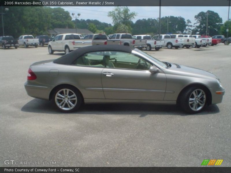 Pewter Metallic / Stone 2006 Mercedes-Benz CLK 350 Cabriolet