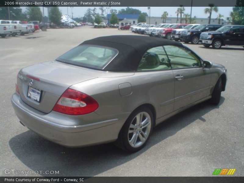 Pewter Metallic / Stone 2006 Mercedes-Benz CLK 350 Cabriolet
